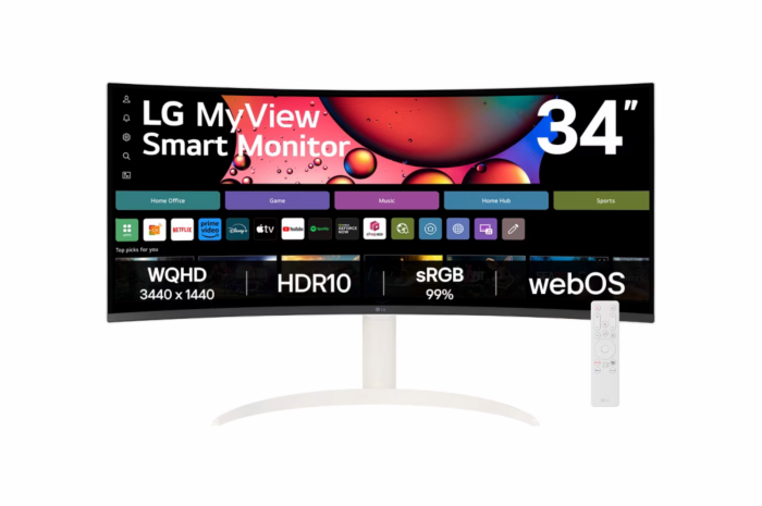 מסך מחשב קעור LG MyView Smart 34'' WQHD UltraWide