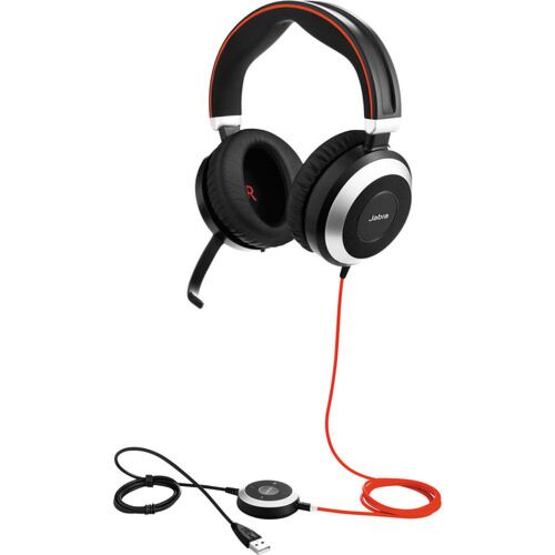 אוזניות חוטיות Jabra Evolve 80 MS, Stereo, USB-A 7899-823-109