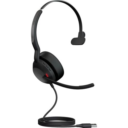 אוזניות חוטיות Jabra Evolve2 50 - USB-A MS Mono 25089-899-999