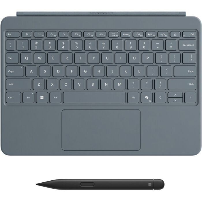 מקלדת ועט לסרפס פרו 12 Microsoft 12" Surface Pro Keyboard Cover with Slim Pen 2 (Ocean) - EP2-33077