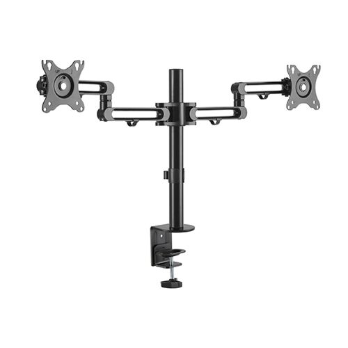 זרוע למסכים LUMI Dual Monitors Premium Aluminum Articulating Monitor Arm (Matte Black) - 81000-001-41