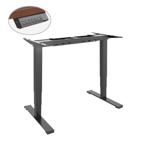 שולחן עמידה מתכוונן חשמלי LUMI Dual Motor Electric Sit-Stand Desk with Square Column (Reversed) - 90902-806-09