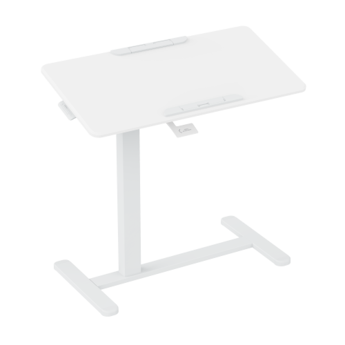 שולחן צד מתכוונן LUMI Mobile Folding Adjustable Side Table with MDF Tabletop (White) - 90902-817-31