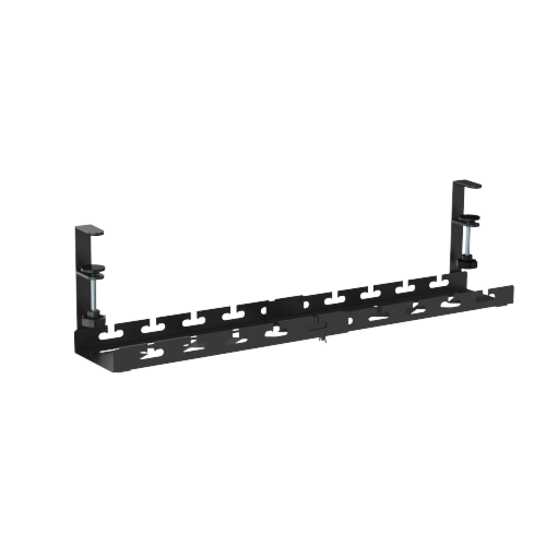 מגש לניהול כבלים LUMI Extendable Clamp-On Under-Desk Cable Management Tray (Matte Black) - 90902-807-73