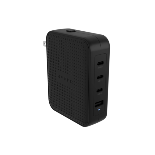 מטען למחשב נייד עם מתאמים HyperJuice 145W USB-C GaN Travel Charger (Black)