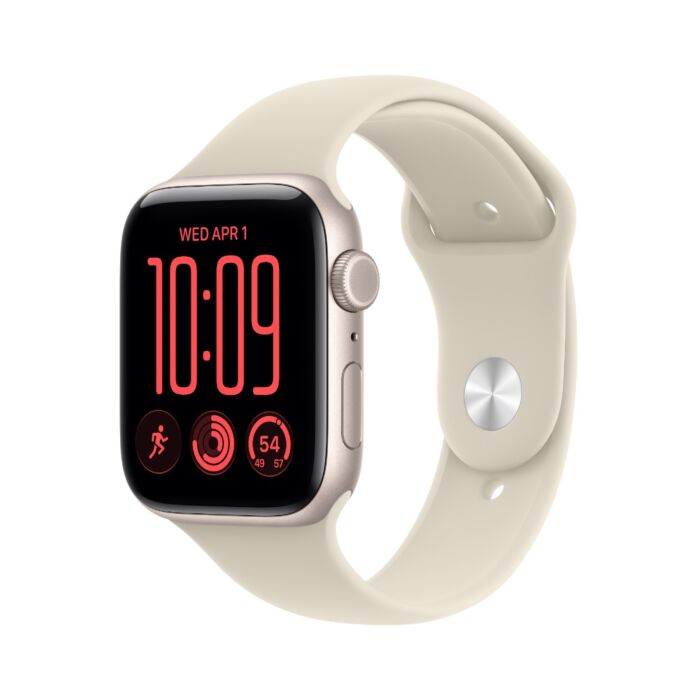 שעון אפל Apple Watch SE 3 Starlight Aluminium Case with Sand Sport Band
