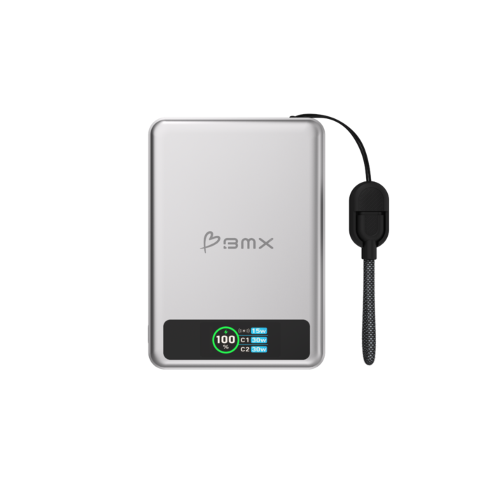 SolidSafe 10K Solid-State Magnetic Power Bank (Silver) 