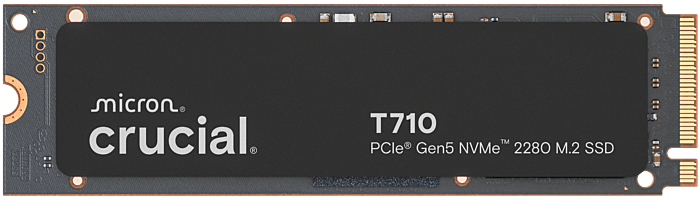 כונן פנימי קרושיאל Crucial T710 4TB PCIe Gen5 NVMe 2280 M.2 SSD - CT4000T710SSD8