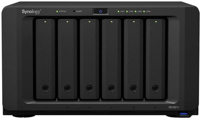 מערכת אחסון רשת עם שישה מפרצים Synology DiskStation DS1621+ 6-Bay NAS - 35300-000-60