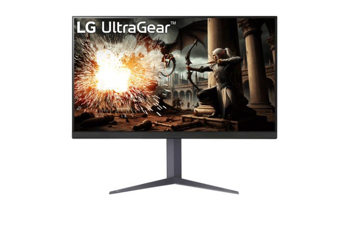 מסך מחשב גיימינג קעור LG 32" UltraGear QHD 180Hz 1ms HDR G-Sync Compatible Gaming Monitor - 32GS75Q-B