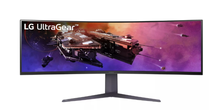 מסך מחשב גיימינג קעור LG 45" UltraGear QHD 1ms 200Hz Curved Gaming Monitor with USB Type-C - 45GR75DC-B