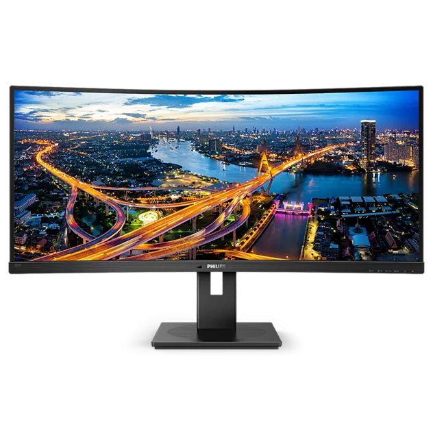 מסך מחשב PHILIPS 34" Curved UltraWide WQHD 100Hz Business Monitor - 345B1C