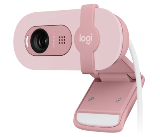 מצלמת רשת לוג'יטק Logitech Brio 100 Full HD Webcam (Rose) - 960-001623