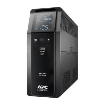 אל פסק APC Back-UPS Pro BR 1200VA, Sinewave, 8 Outlets, AVR, LCD Interface - BR1200SI
