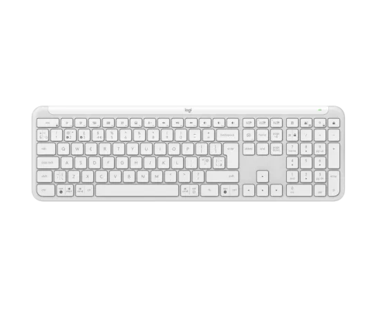 מקלדת אלחוטית לוג'יטק Logitech Signature Slim K950 Wireless Keyboard (Off-White, US International) - 920-012466