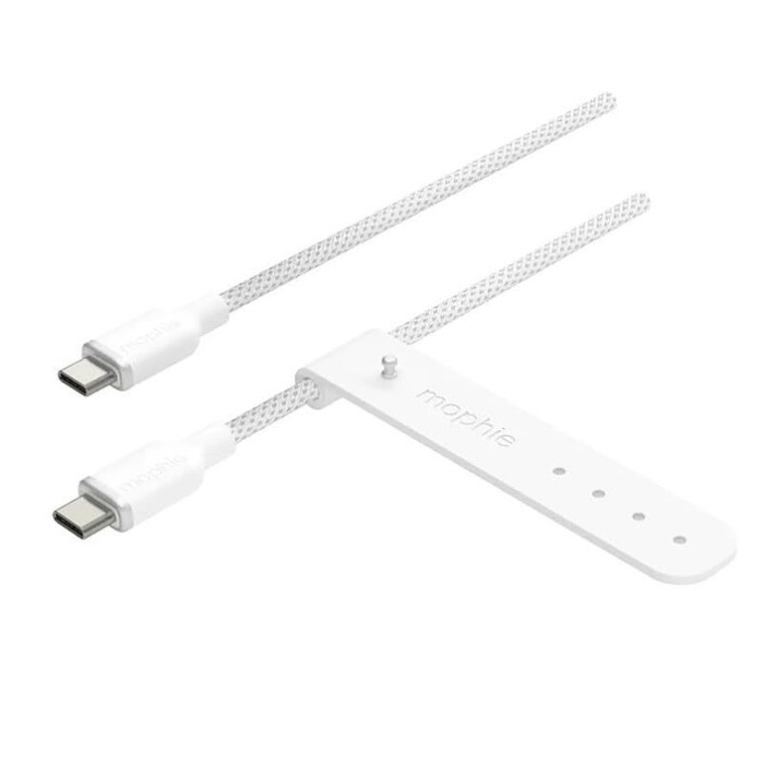 כבל טעינה Mophie USB-C to USB-C Cable (White)