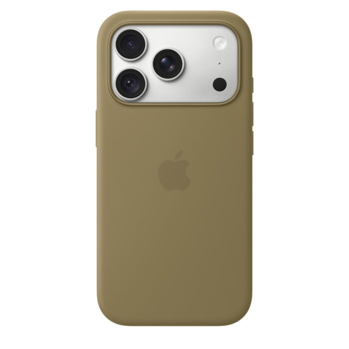 כיסוי סיליקון לאייפון 18 פרו Apple iPhone 18 Pro Silicone Case with MagSafe - Olive - MK8V4ZM/A
