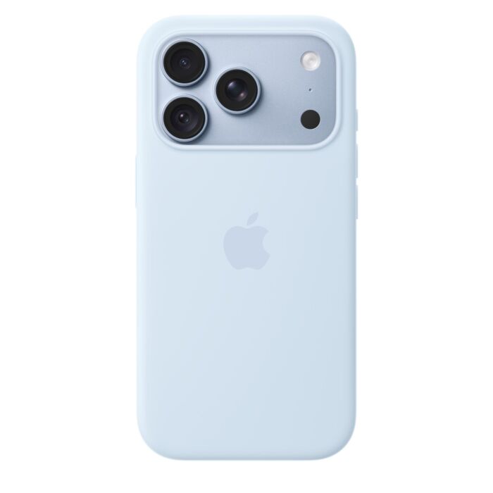 כיסוי סיליקון לאייפון 18 פרו Apple iPhone 18 Pro Silicone Case with MagSafe - Crisp Blue - MK8W4ZM/A