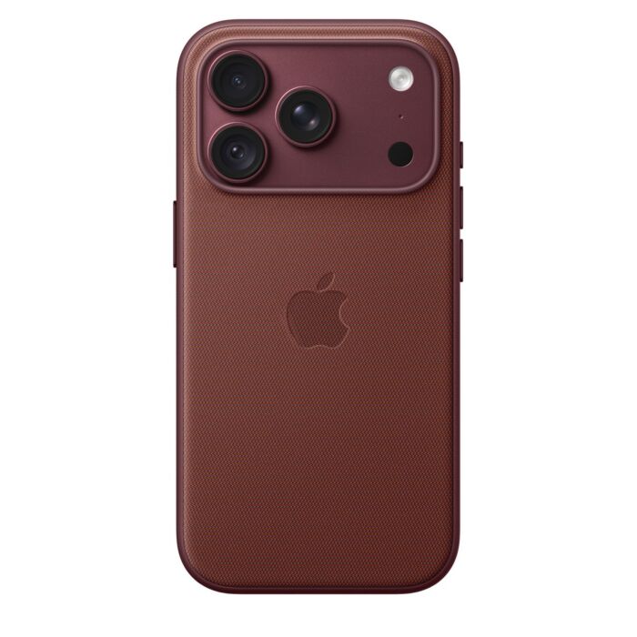 כיסוי ארוג לאייפון 18 פרו Apple iPhone 18 Pro TechWoven Case with MagSafe - Burgundy - MKD14ZM/A