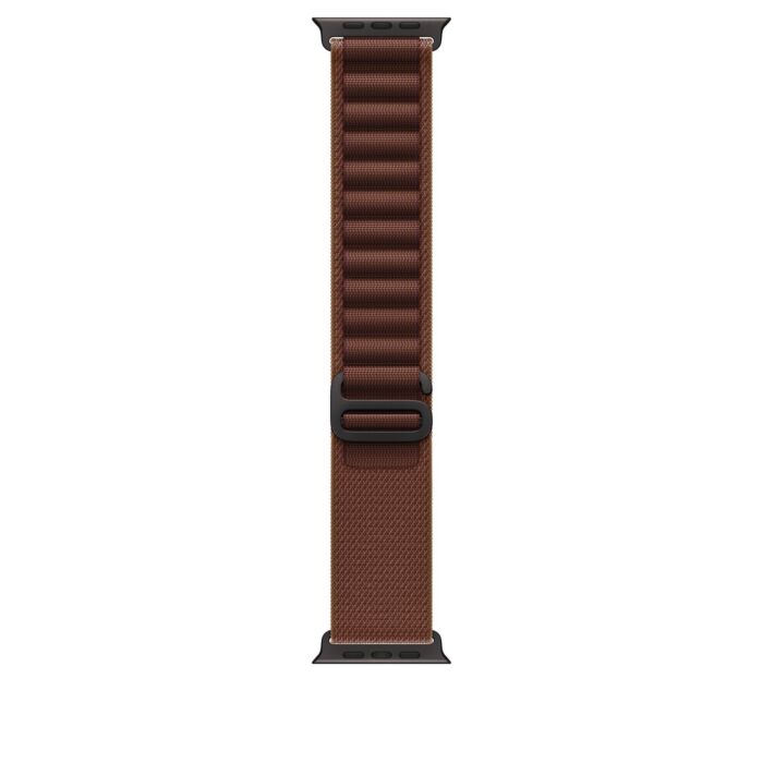 רצועות לשעונים Apple Burgundy Alpine Loop - Black Titanium Finish