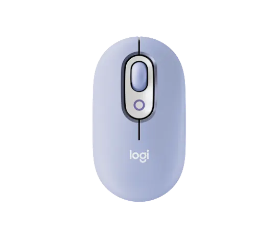 עכבר אלחוטי לוג'יטק Logitech POP Mouse with Customizable Emoji Button (Lilac) - 910-007414