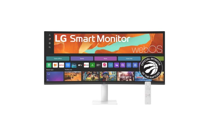 מסך מחשב LG Smart Monitor 34" WQHD Curved display for Streaming with webOS - 34U601SA-W
