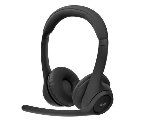 אוזניות אלחוטיות לוג'יטק Logitech Zone 300 Wireless Bluetooth Headset (Midnignt Black) - 981-001407