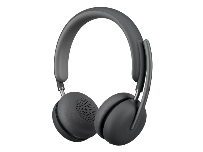 אוזניות אלחוטיות לוג'יטק Logitech Zone Wireless 2 Business Headset UC Version, with Receiver (Graphite) - 981-001311