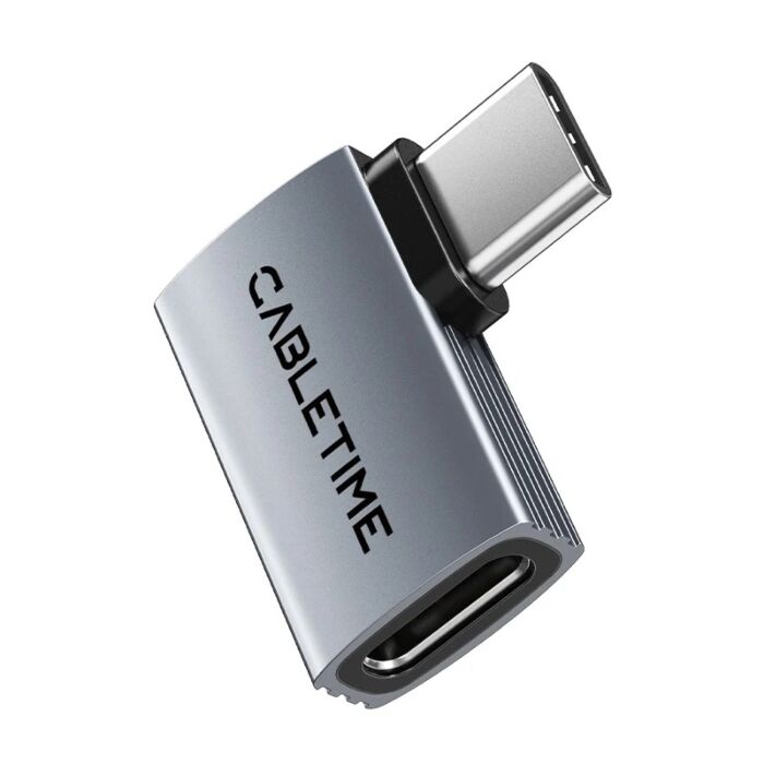 Cabletime USB4 USB-C Side L-Shaped OTG Adapter
