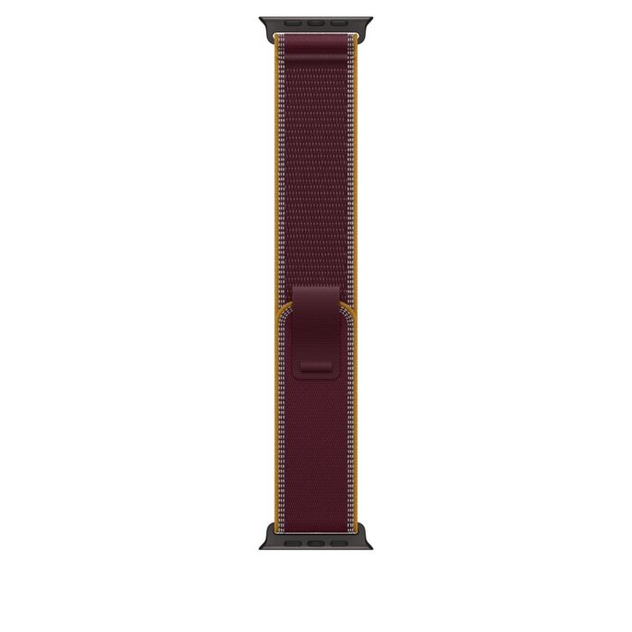 רצועות לשעונים Apple 49mm Burgundy Trail Loop - S/M - Black Titanium Finish - MKA74ZM/A