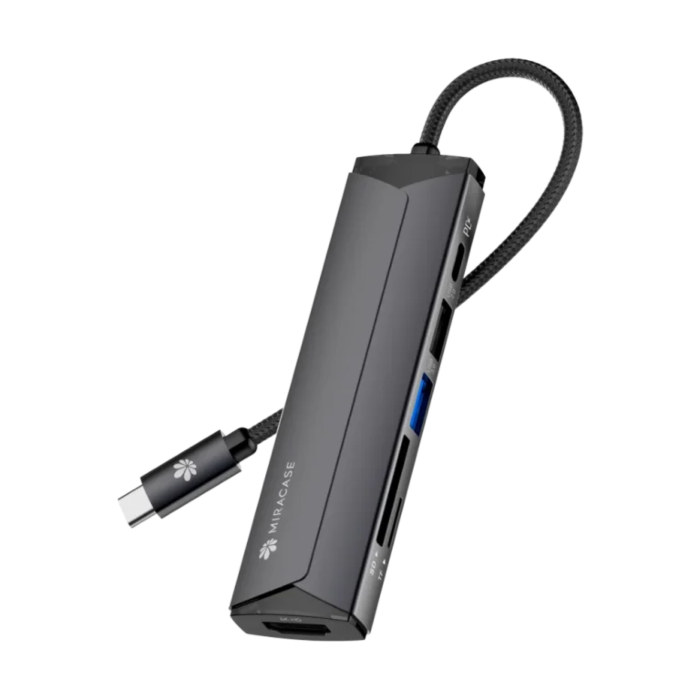רכזת חיבורים Miracase MHUB510 6-in-1 USB-C Hub