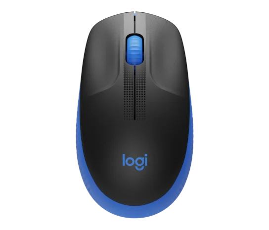 Logitech M190 Full-Size Wireless Mouse (Blue)