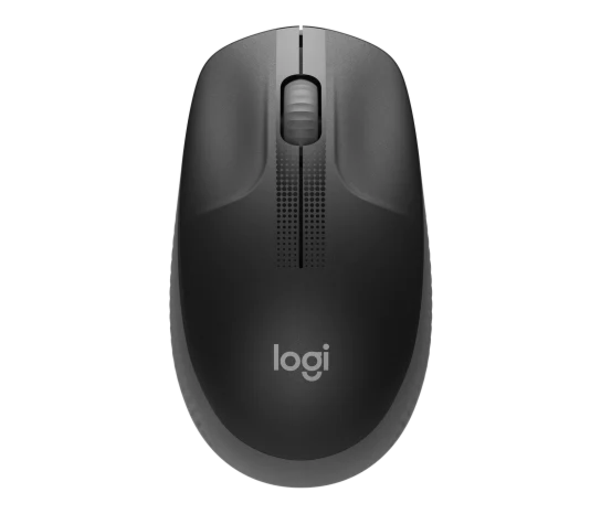 Logitech M190 Full-Size Wireless Mouse (Charcoal)