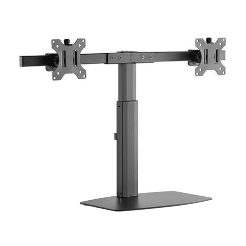 LUMI Dual Screen Pneumatic Vertical Lift Monitor Stand