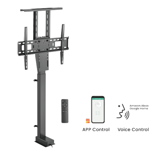 LUMI Smart Large Motorized TV Lift Stand with Voice & APP Control