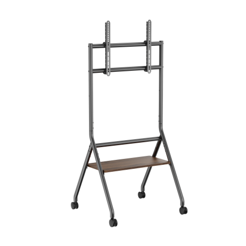 LUMI Minimalist Heavy-Duty Studio TV Cart (Black)