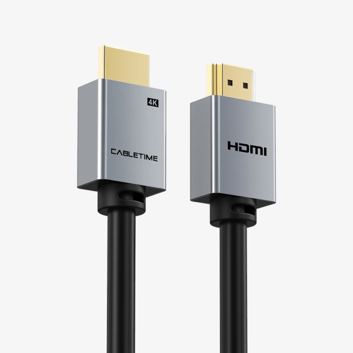 כבל וידאו Cabletime Premium HDMI 2.0 Cable, 4K@60Hz, 3m (Black) - CT-AV566-PHE2G-B3