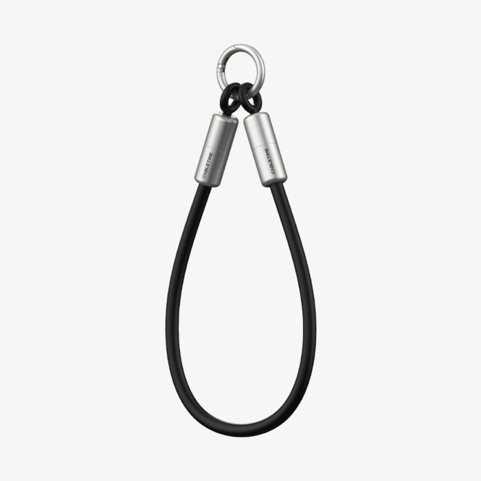 כבל טעינה Cabletime USB-C Wrist Lanyard Charging Cable, 60W, 0.3m (Black) - CT-CL60-ASB