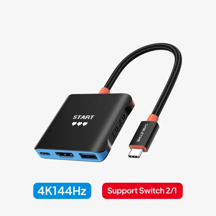 Cabletime 3-in-1 USB-C Docking Station