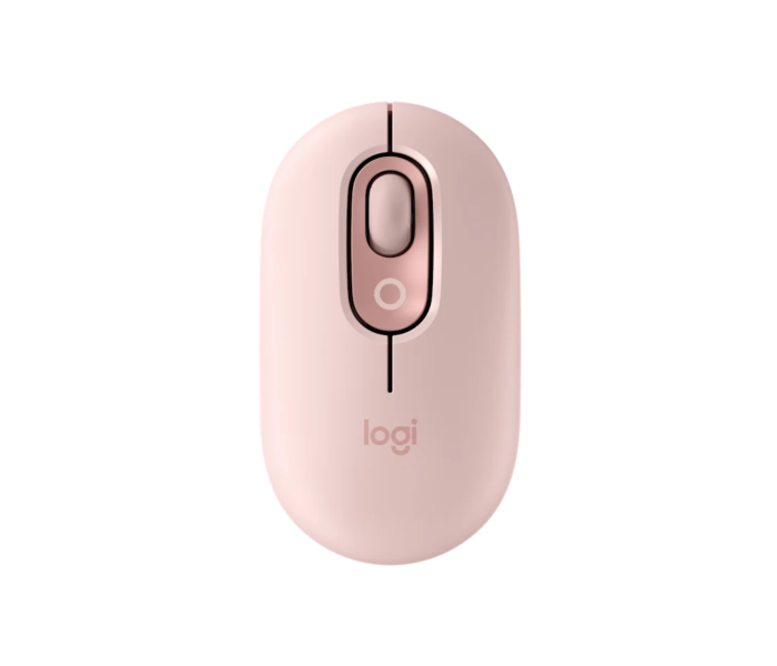 עכבר אלחוטי לוג'יטק Logitech POP Mouse with Customizable Emoji Button (Rose) - 910-007413