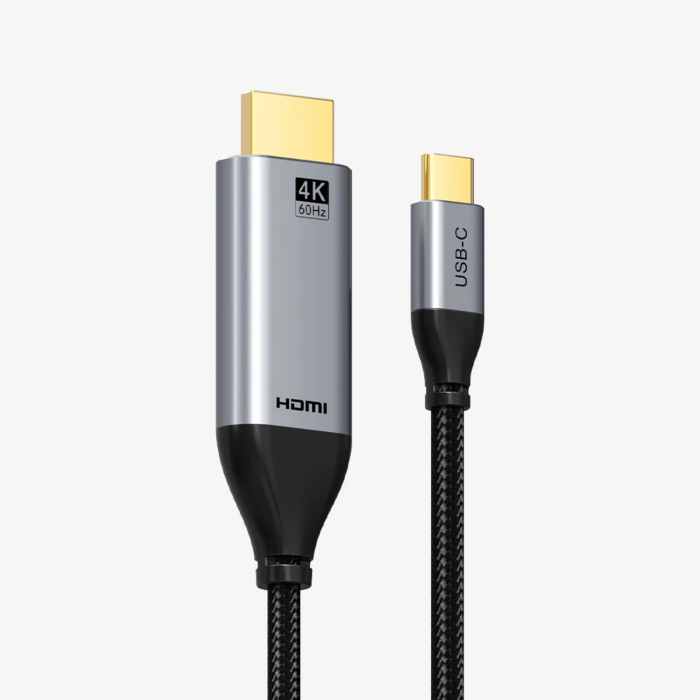 כבל וידאו Cabletime USB-C to HDMI Cable, 18Gbps, 4K@60Hz, 1m (Black) - CT-C160-PU31-CMHD2-S1