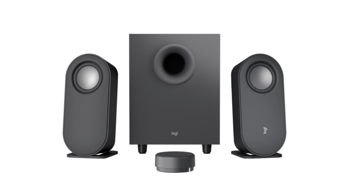 רמקולים למחשב לוג'יטק Logitech Z407 Bluetooth Computer Speakers with Subwoofer and Wireless control (Graphite) - 980-001348