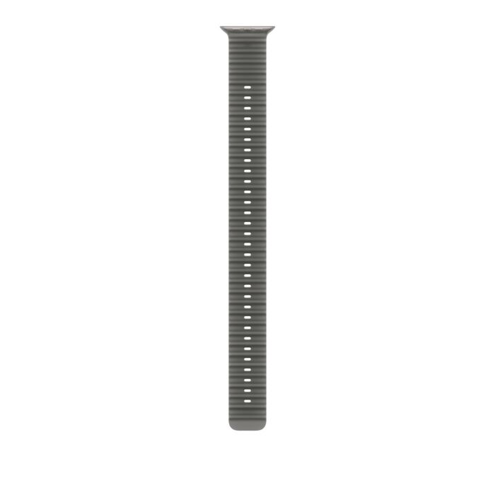 רצועות לשעונים Apple 49mm Translucent Black Ocean Band Extension - Natural Titanium Finish - MK7Q4ZM/A