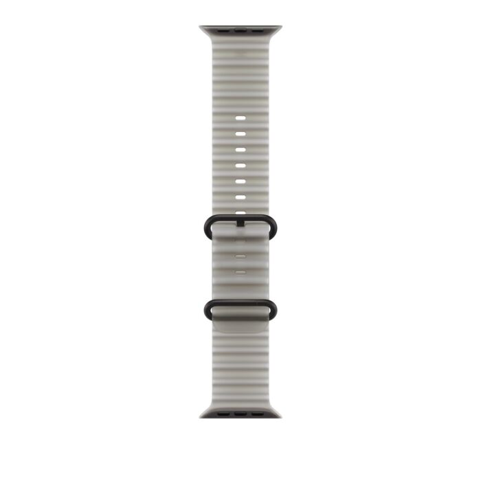 רצועות לשעונים Apple 49mm Translucent Grey Ocean Band - Black Titanium Finish - MKAQ4ZM/A