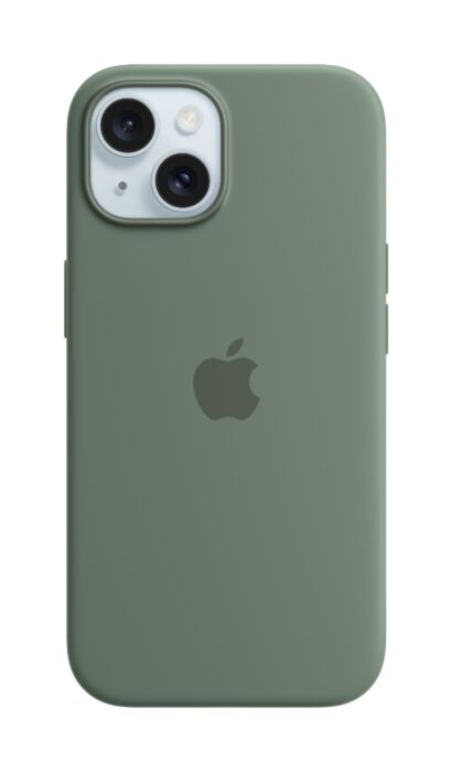 כיסוי סיליקון לאייפון 15 iPhone 15 Silicone Case with MagSafe - Cypress