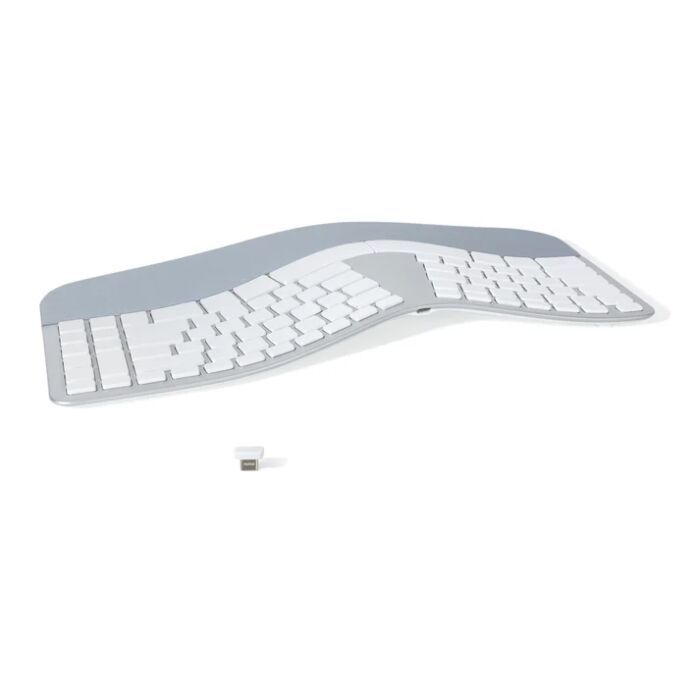 מקלדת ארגונומית אלחוטית למק Matias Wireless USB-C Sculpted Ergonomic FK413D Keyboard for Mac - MAG00584
