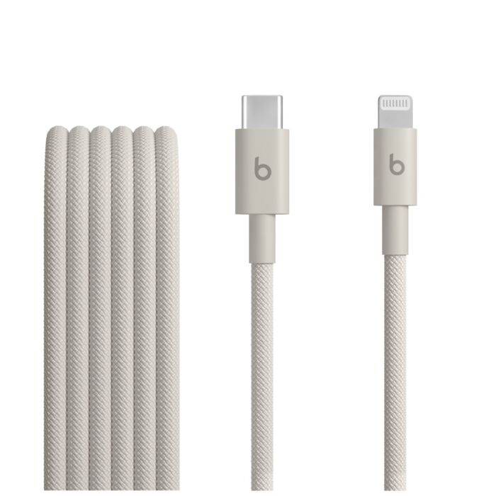 כבל טעינה ארוג Apple Beats USB-C to Lightning Woven Cable (1.5 m) - Surge Stone - MDGL4ZM/A