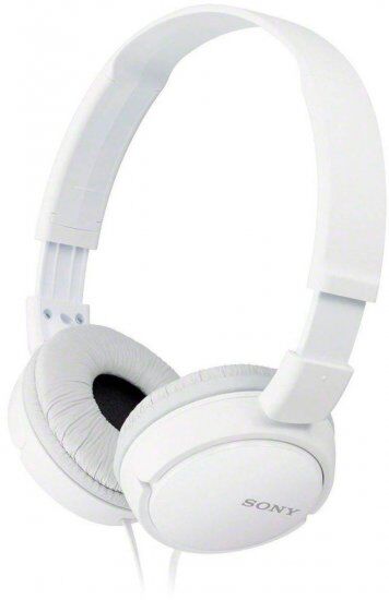 אוזניות חוטיות סוני SONY Wired On-Ear Headphones White MDR-ZX110/W