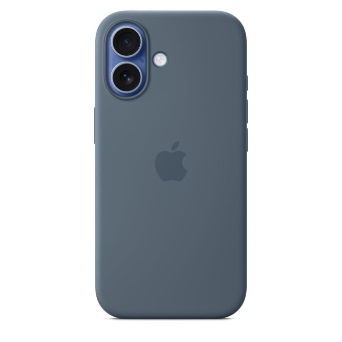 כיסוי סיליקון לאייפון 17 Apple iPhone 17 Silicone Case with MagSafe - Anchor Blue MGEW4ZM/A