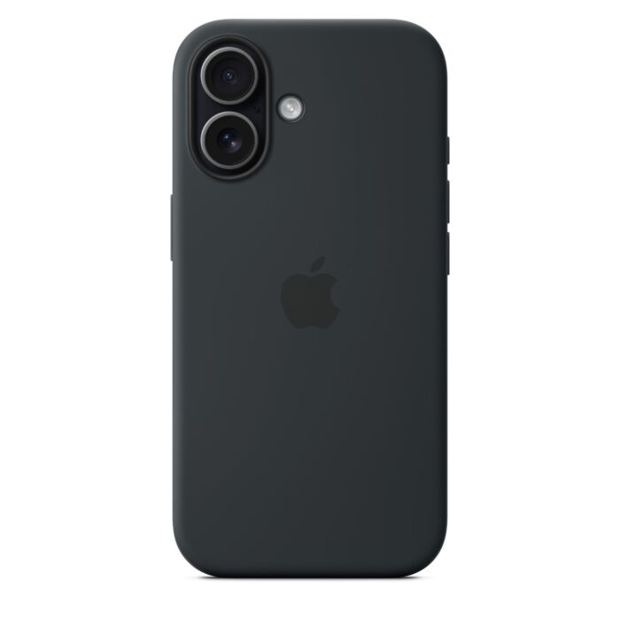 כיסוי סיליקון לאייפון 17 Apple iPhone 17 Silicone Case with MagSafe - Black MGF14ZM/A